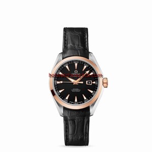 Omega Seamaster Aqua Terra 150M Co-Axial 34mm Two Tone Red / Alligator (231.23.34.20.01.002)