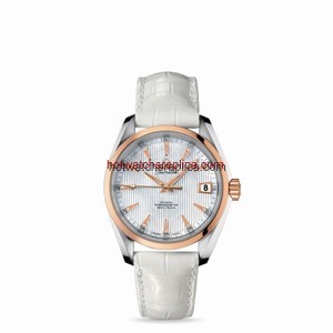 Omega Seamaster Aqua Terra 150M Co-Axial 38.5mm Two-Tone / MOP / Alligator (231.23.39.21.55.001)