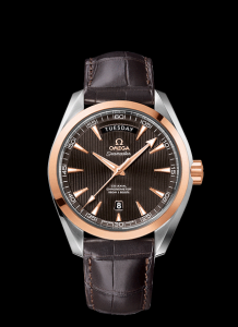 Omega Seamaster Aqua Terra 150m Co-Axial Day-Date 41.5mm Two Tone / Alligator (231.23.42.22.06.001)