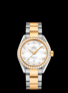 Omega Seamaster Aqua Terra Master Co-Axial Calibre 8520 34MM Two Tone Yellow Diamond (231.25.34.20.55.006)