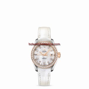 Omega Seamaster Aqua Terra 150M Jewellery Co-Axial 30mm Two Tone / Diamond Bezel / MOP (231.28.30.20.55.001)