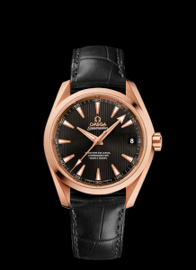 Omega Seamaster Aqua Terra 150m Master Co-Axial 38.5mm Gold / Alligator (231.53.39.21.06.003)