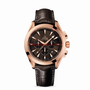 Omega Seamaster Aqua Terra 150M Chrono Co-Axial Gold / Alligator (231.53.44.50.06.001)