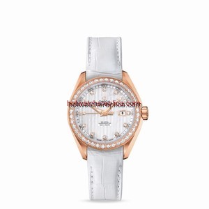 Omega Seamaster Aqua Terra 150M Jewellery Co-Axial 34mm Red Gold / Alligator (231.58.34.20.55.002)