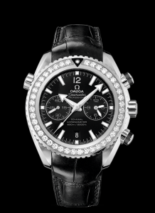 Omega Seamaster Planet Ocean 600M Co-Axial Chrono Diamond Bezel / Alligator (232.18.46.51.01.001)