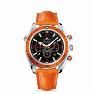 Omega Seamaster Planet Ocean 600M Co-Axial Chrono Orange / Orange Alligator (2918.50.38)
