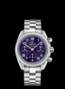 Omega Speedmaster Date Blue / Diamond Bezel (324.15.38.40.10.001)
