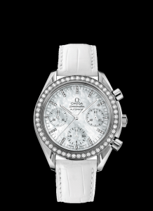 Omega Speedmaster Reduced Ladies MOP / Diamond Bezel / Diamond Index (3835.77.36)
