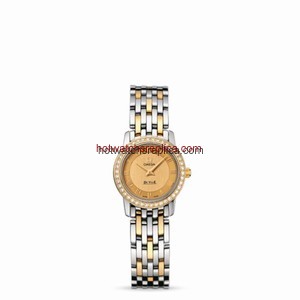 Omega Deville Prestige Quartz 22mm Two Tone / Diamond (413.25.22.60.08.001)