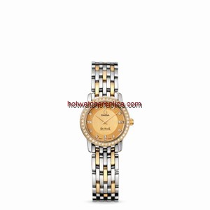 Omega Deville Prestige Quartz 22mm Two Tone / Diamond / Diamond (413.25.22.60.58.001)