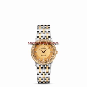 Omega Deville Prestige Quartz 27mm Two Tone / Diamond / Diamond (413.25.27.60.58.001)