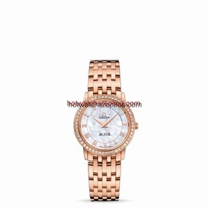 Omega Deville Prestige Quartz 27mm Red Gold / Diamond / MOP (413.55.27.60.05.002)