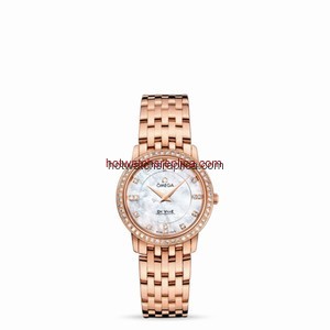 Omega Deville Prestige Quartz 27mm Red Gold / Diamond / Diamond MOP (413.55.27.60.55.002)