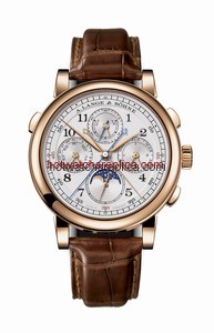 A. Lange & Sohne 1815 Rattrapante Perpetual Calendar Pink Gold (421.032)