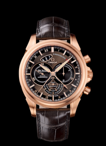 Omega Deville Chronoscope Co-Axial GMT Gold (422.53.44.52.13.001)