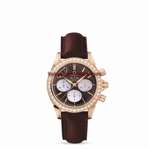 Omega Deville Chronograph Co-Axial 35mm Gold / Brown (422.58.35.50.13.001)