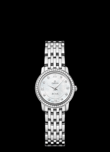 Omega Deville Prestige Quartz Ladies 24.5mm Diamond / Diamond MOP (424.15.24.60.55.001)