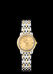 Omega Deville Prestige Quartz Ladies 24.5mm Two Tone (424.20.24.60.08.001)