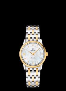 Omega Deville Prestige Quartz 27mm Two Tone / MOP (424.20.27.60.05.001)