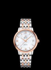 Omega DeVille Prestige Co-Axial 32.7 Two Tone Red Bracelet (424.20.33.20.05.002)