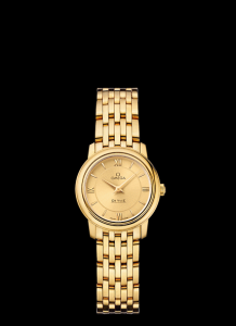 Omega Deville Prestige Quartz Ladies 24.5mm Gold (424.50.24.60.08.001)