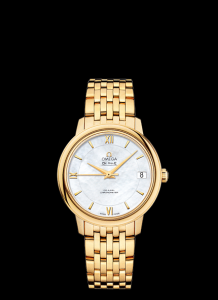 Omega DeVille Prestige Co-Axial 32.7 Yellow Gold Bracelet (424.50.33.20.05.001)