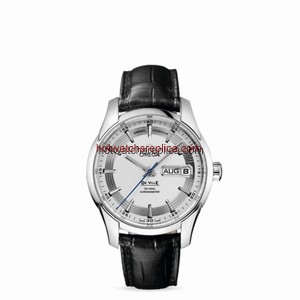 Omega Deville Hour Vision Annual Calendar Co-Axial Silver / Alligator (431.33.41.22.02.001)