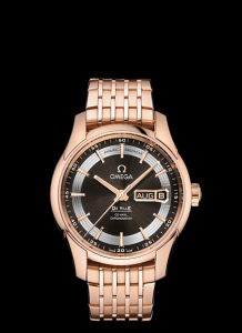 Omega Deville Hour Vision Annual Calendar Co-Axial Gold / Brown (431.60.41.22.13.001)
