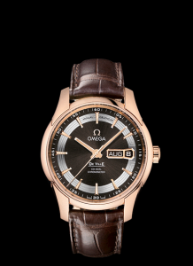 Omega Deville Hour Vision Annual Calendar Co-Axial Gold / Brown / Alligator (431.63.41.22.13.001)