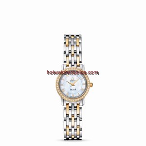 Omega Deville Prestige Quartz 22mm Two Tone / Diamond / Roman MOP (4375.71.00)