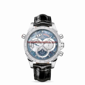 Omega Deville Chronoscope Co-Axial Rattrapante Platinum / Diamond (4642.72.31)