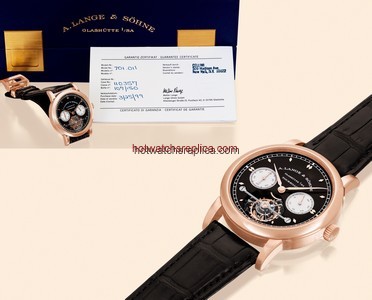 A. Lange & Sohne Tourbillon Pour le M&eacute;rite Pink Gold / Black (701.011)