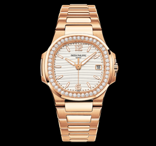 Patek Philippe Nautilus 7010 Rose Gold Silvery White (7010/1R-011)