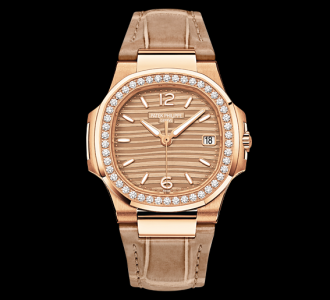 Patek Philippe Nautilus 7010 Rose Gold Golden Strap (7010R-012)