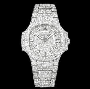 Patek Philippe Nautilus 7021 White Gold Gridless Diamond (7021/1G-001)