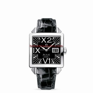 Omega Deville X2 Big Date Co-Axial Midsize Black (7813.50.31)