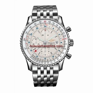 Breitling Navitimer World Silver / Bracelet (A2432212.G571.443A)
