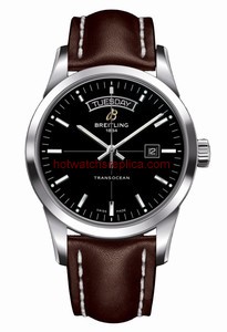 Breitling Transocean Day & Date Black / Calf (A4531012.BB69.438X)
