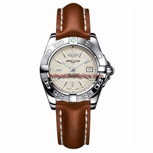 Breitling Galactic 32 Silver / Calf (A71356L2.G702.406X)