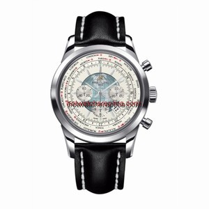 Breitling Transocean Chronograph Unitime Silver / Calf (AB0510U0.A732.441X.A20BA.1)