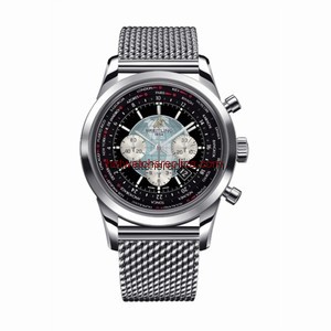 Breitling Transocean Chronograph Unitime Black / Milanese (AB0510U4B.B62.152A)