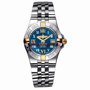 Breitling Galactic 30 Two Tone Blue / Roman / Bracelet ( B71340L2.C779.368A)
