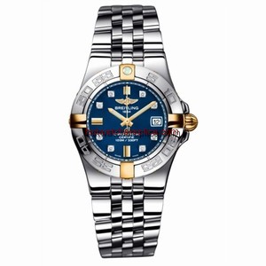 Breitling Galactic 30 Two Tone Blue / Diamond / Bracelet (B71340L2.C815.368A)