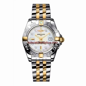 Breitling Galactic 32 Two Tone MOP / Diamond / Two Tone Bracelet (B71356L2.A710.367D)