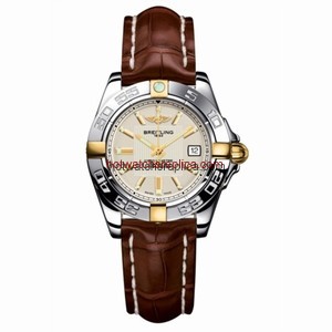 Breitling Galactic 32 Two Tone Silver / Alligator (B71356L2.G703.778P)