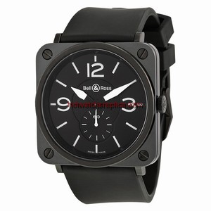 Bell & Ross Aviation BRS-BL-CERAMIC/SRB