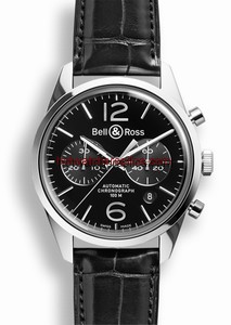 Bell & Ross BR 126 Officer Black Chronograph (BRG126BLSTSCR)