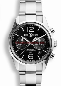 Bell & Ross BR 126 Officer Black Chronograph (BRG126BLSTSST)