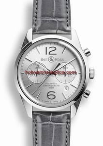 Bell & Ross BR 126 Officer Silver Chronograph (BRG126WHSTSCR)