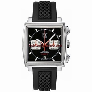 TAG Heuer Monaco Calibre 12 Black / Silver / Rubber (CAW2114.FT6021)